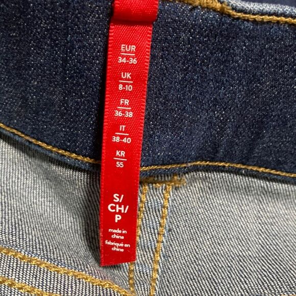 SPANX Denim Skinny Jeans Stretch Blue Jeggings Womens Small - Picture 9 of 12